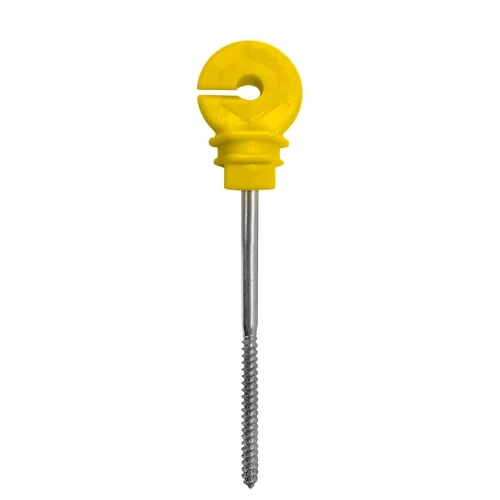 Isolador Gancho Longo Amarelo