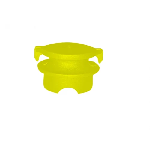 Isolador Roldana com garra 40x40 Amarelo