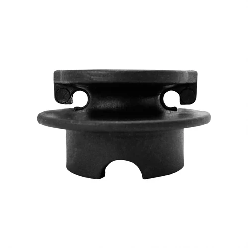 Isolador Roldana com garra 40x40 Preto